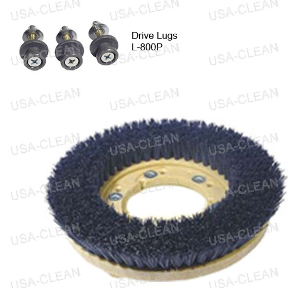 772416 W/L800P - 16 inch polypropylene scrubbing brush 996-0415