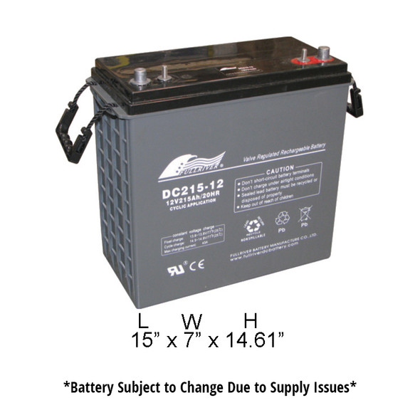  - 12V 215Ah AGM battery (Group J185) (SNSR) 162-0047