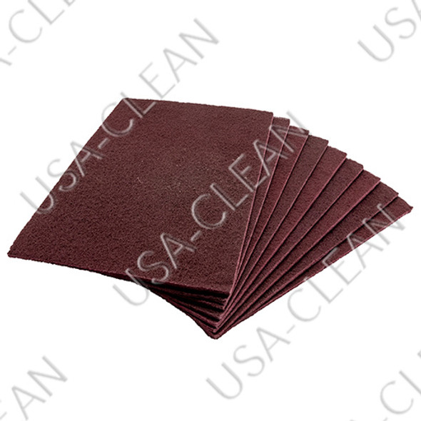 47-FPP-14X20/ETC - 14 x 20 inch Redwood maroon floor prep pad (pkg of 10) 255-9036