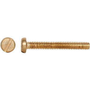  - Screw 10-32 x 1/2 pan head slotted brass 999-1102