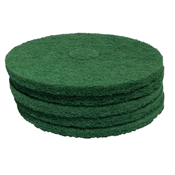 55-17/ETC - 17 inch premium green scrubbing pad (pkg of 5) 255-1780