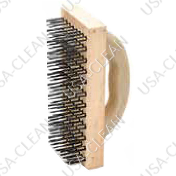  - Flat wire block brush with handle (pkg of 12) 255-8065                      