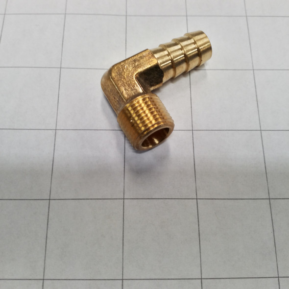 CSS158 - 90 degree hose barb 3/8 inch 225-0345