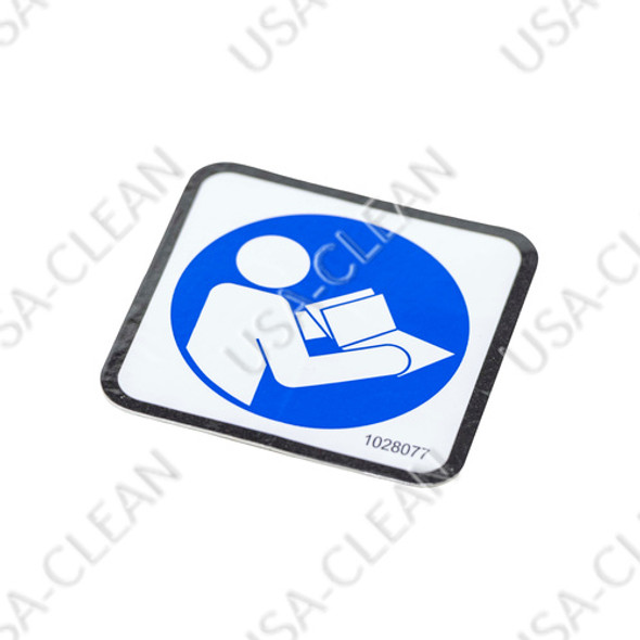 1028077 - Read manual decal 275-2370
