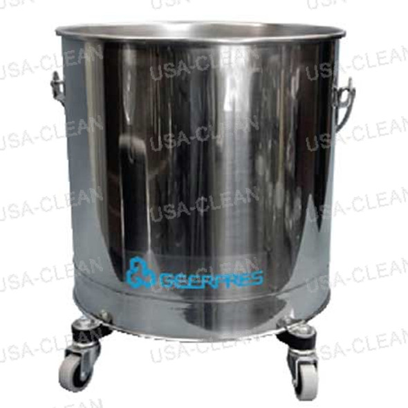 42058 - 5 gallon stainless steel bucket with casters 280-0023
