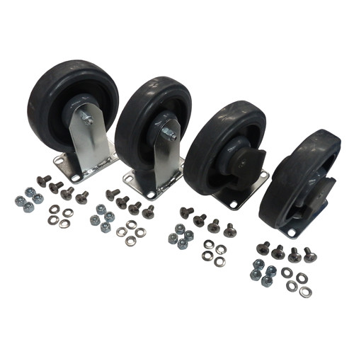9998Q - 5 inch quiet caster wheels (2 swivel & 2 fixed) 280-0037