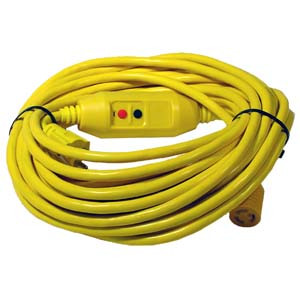 12/3 extention cord 50 foot with GFCI twist lock (yellow) 225-2062
