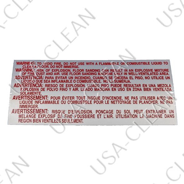 515148 - Warning decal 206-1244