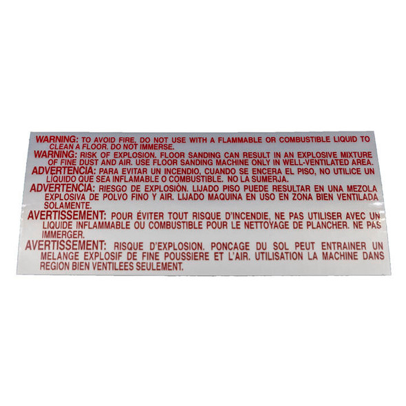 515148 - PACIFIC 515148 Warning decal