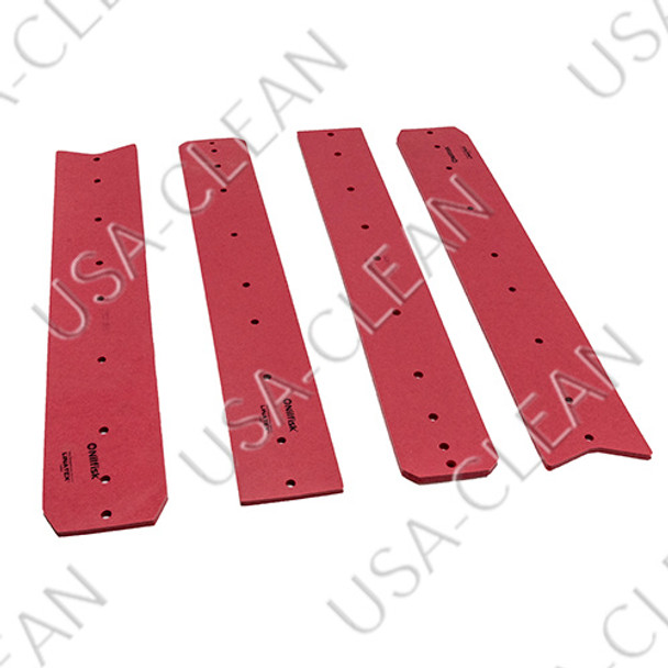 56383489 - Skirt blade kit gum rubber red (pkg of 4) 272-6388