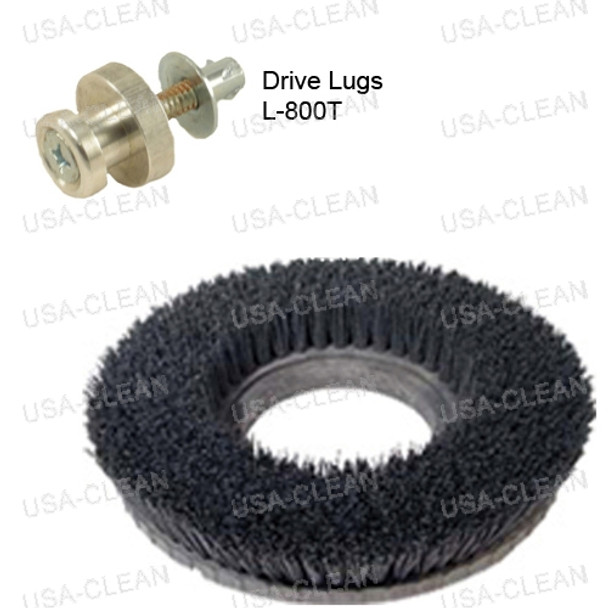 813217 W/ L800T - 17 inch heavy grit stripping brush - 80 grit 996-1619                      