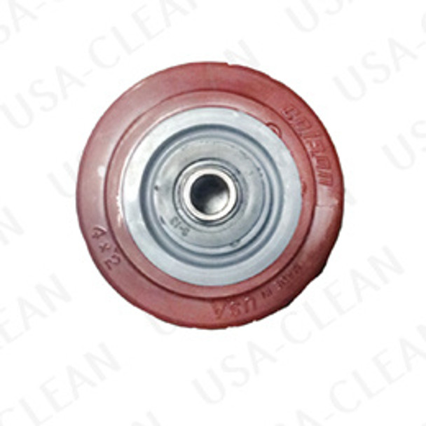  - 4 inch caster wheel with bearings (red) 991-2008