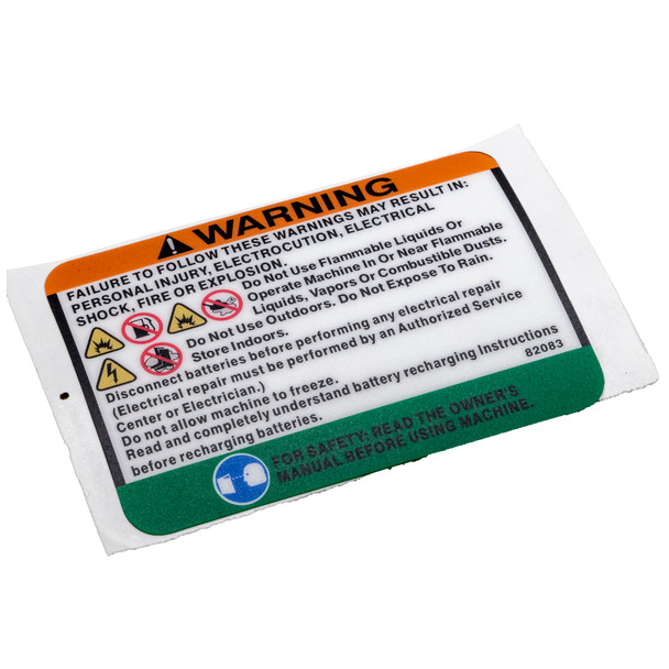 VF82083 - Battery warning decal 240-0386