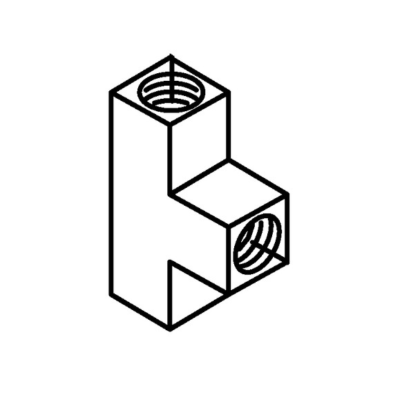 150706 - 1/4 inch brass tee 175-6253