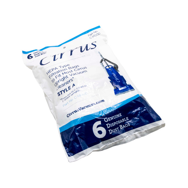  - Cirrus Type A HEPA vacuum bag (pkg of 6) 992-1202