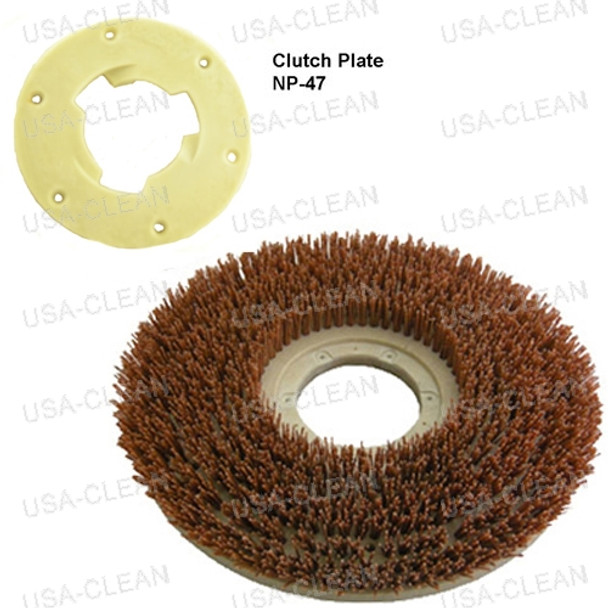 816518 W/ NP-47 - 18 inch medium grit scrubbing brush - 180 grit 996-2094 816518 W/ NP-47 - 18 inch medium grit scrubbing brush - 180 grit 996-2094