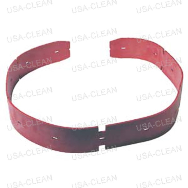  - Squeegee blade 39 inch gum rubber front (red) - 13 hole 994-0028