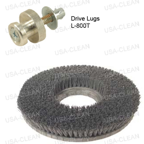 813413 W/ L800T - 13 inch lite grit scrubbing brush - 500 grit 996-1564
