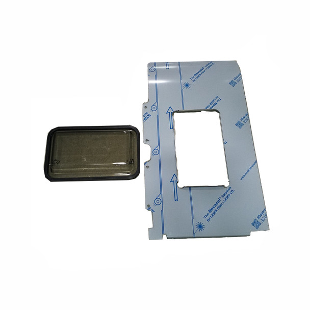 253-1400D - Tank lid plate with clear upper lid (stainless steel) 202-3442