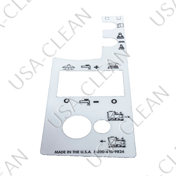 370-2013 - Control panel top plate decal 202-3306