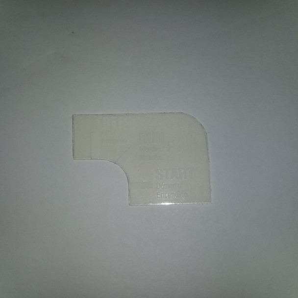 SS900001 - Starter switch decal 154-2337
