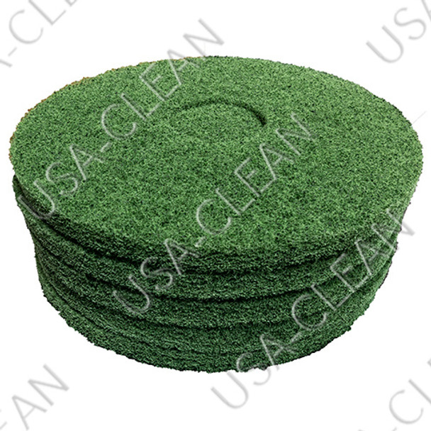 55-13/ETC - 13 inch premium green scrubbing pad (pkg of 5) 255-1380