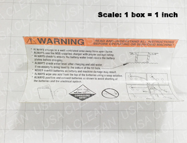 33-9-2811 - Battery warning decal 164-1423                      