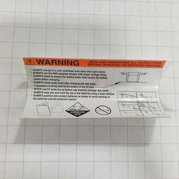 33-9-2811 - Battery warning decal 164-1423