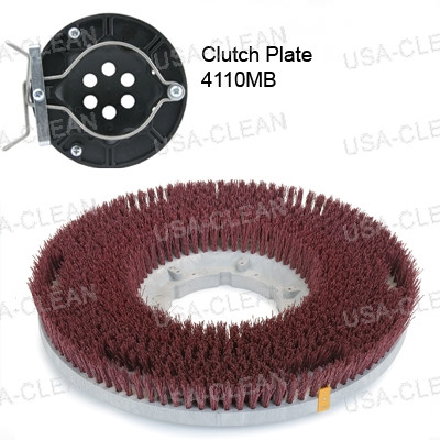 R120GC50190SW - 12 inch medium grit scrubbing brush - 180 grit (OBSOLETE) 996-5077