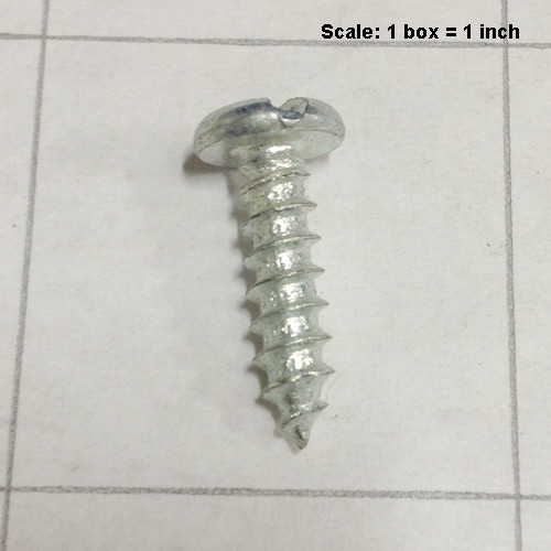  - Screw M4-.7 x 16mm pan head slotted zinc 999-0528