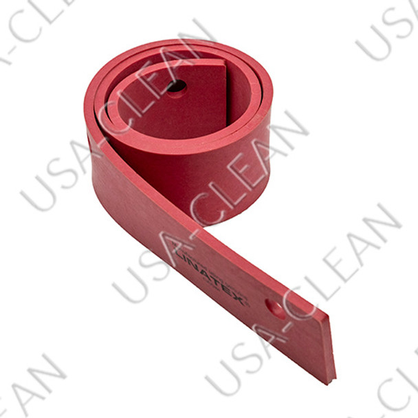 E83417 - Squeegee blade 27 x 1 3/4 x 1/8 inch gum rubber rear (red) 189-7650 E83417 - Squeegee blade 27 x 1 3/4 x 1/8 inch gum rubber rear (red) 189-7650