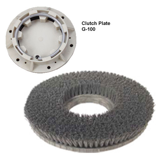 813417V32 W/ G-100 - 17 inch lite grit scrubbing brush - 500 grit 996-0005