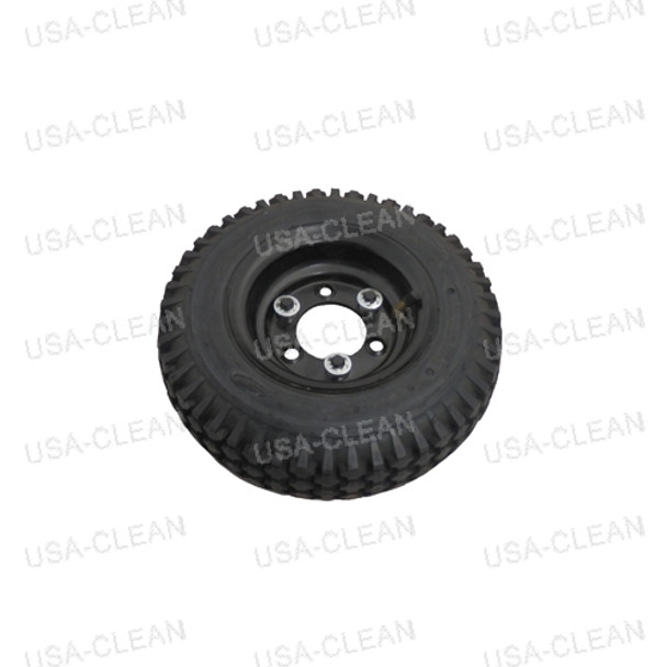 8.601-037.0 - 12 inch knobby foam filled wheel assembly (black) (OBSOLETE) 173-3294