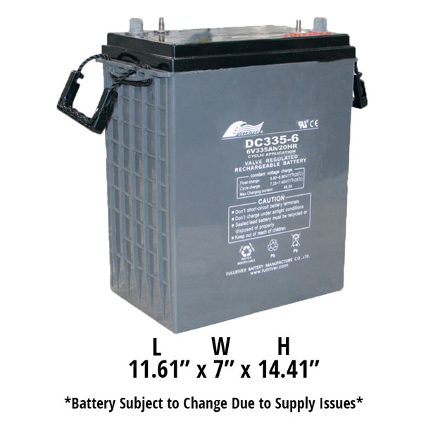  - 6V 335Ah AGM battery (Group J305) (SNSR) 162-0046