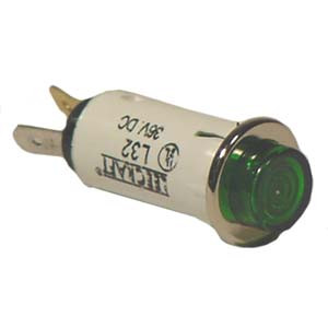 26-9-1981 - Indicator light with clip (green) 164-0283