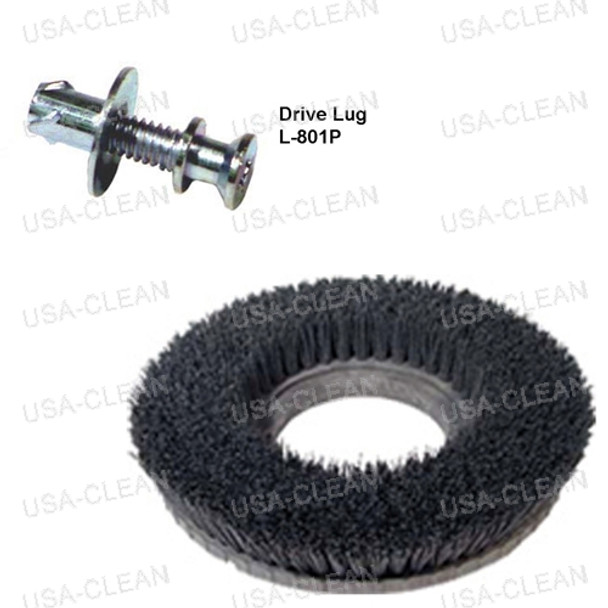 813214 W/ L801P - 14 inch heavy grit stripping brush - 80 grit 996-0549