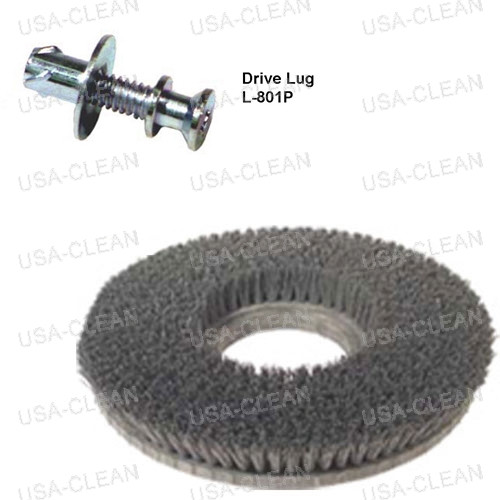 813417 W/ L801P - 17 inch lite grit scrubbing brush - 500 grit 996-0535