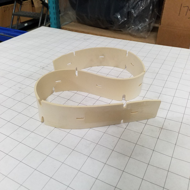 1215612 - Squeegee blade 20 inch (500mm) gum rubber front 375-1343