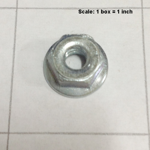  - Nut 10-24 flange lock serrated zinc plated 999-0568