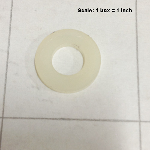  - Washer 1/4 x 1/16 flat nylon 999-0563