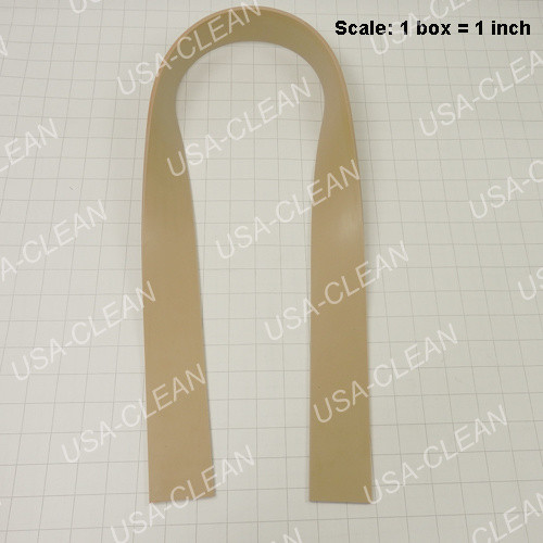  - Squeegee blade 43 inch curved gum rubber rear (tan) 994-0007
