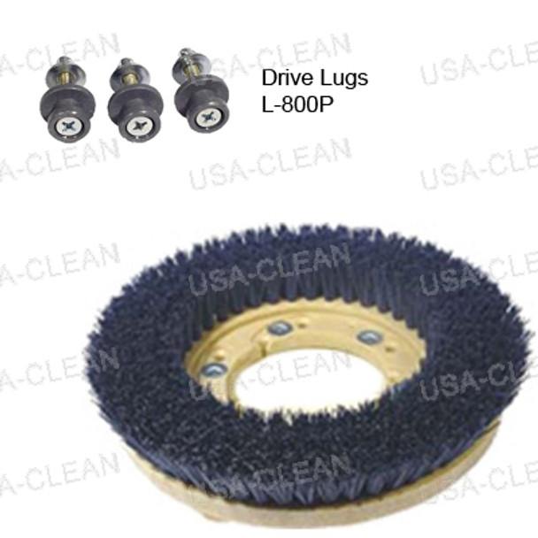 776512 W/ L-800P - 12 inch medium grit scrubbing brush - 180 grit 996-0024