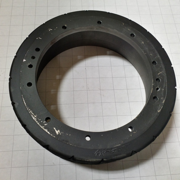 250-7325 - 10 inch P7 X groove tire and wheel (black) 202-5074