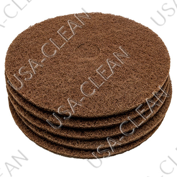 20-422BR - Floor Pads, 20 inch Brown - Case of 5 pads - ( 3M Brand ) 202-5835