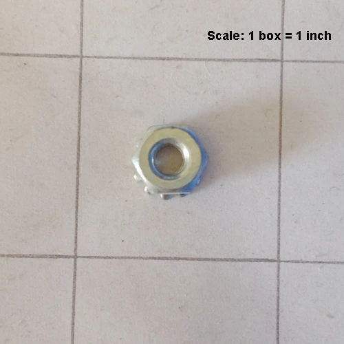  - Nut 8-32 k-lock zinc plated 999-0077