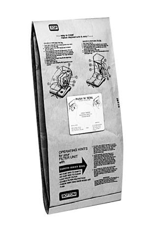 WA65 - Paper bag 5 pk for wide area PF2004 and PF2008 190-0049