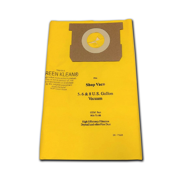  - 5-8 gallon vacuum bags for everyday dust (pkg of 2) 991-9088