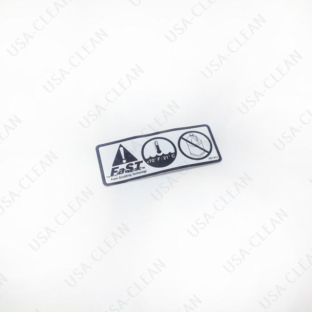391451 - Attention users decal (FaST) 175-5222