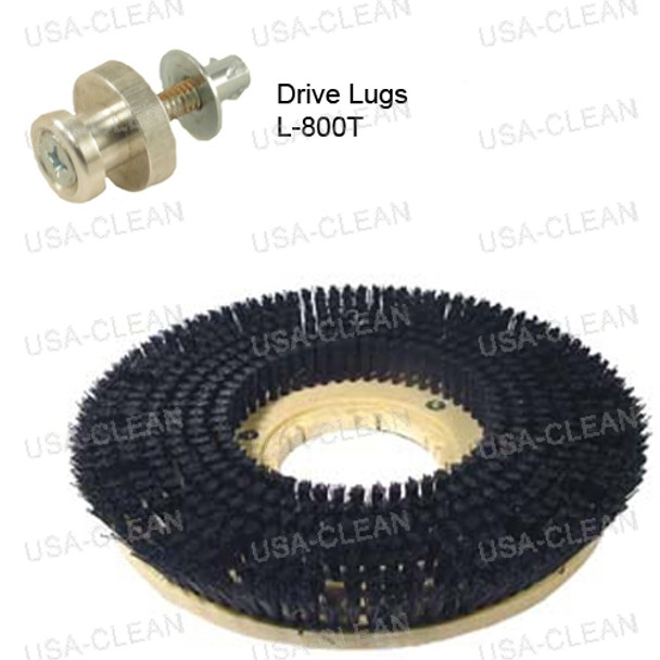 772417 W/ L800T - 17 inch polypropelene scrubbing brush 996-1622