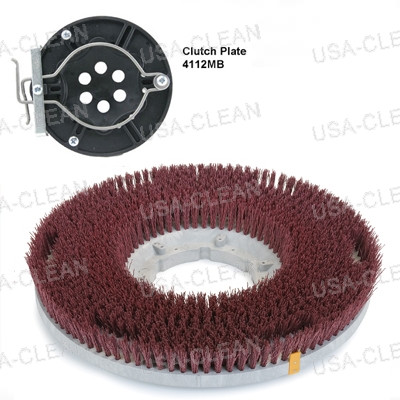 R140GC50176TB - 14 inch medium grit scrubbing brush - 180 grit (OBSOLETE) 996-5088